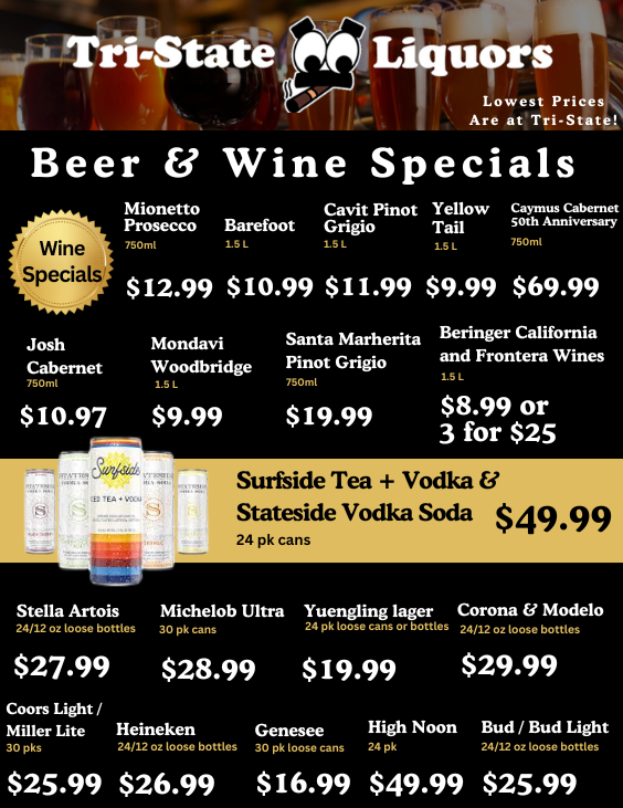 TSL Wine and Beer Specials 